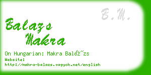 balazs makra business card